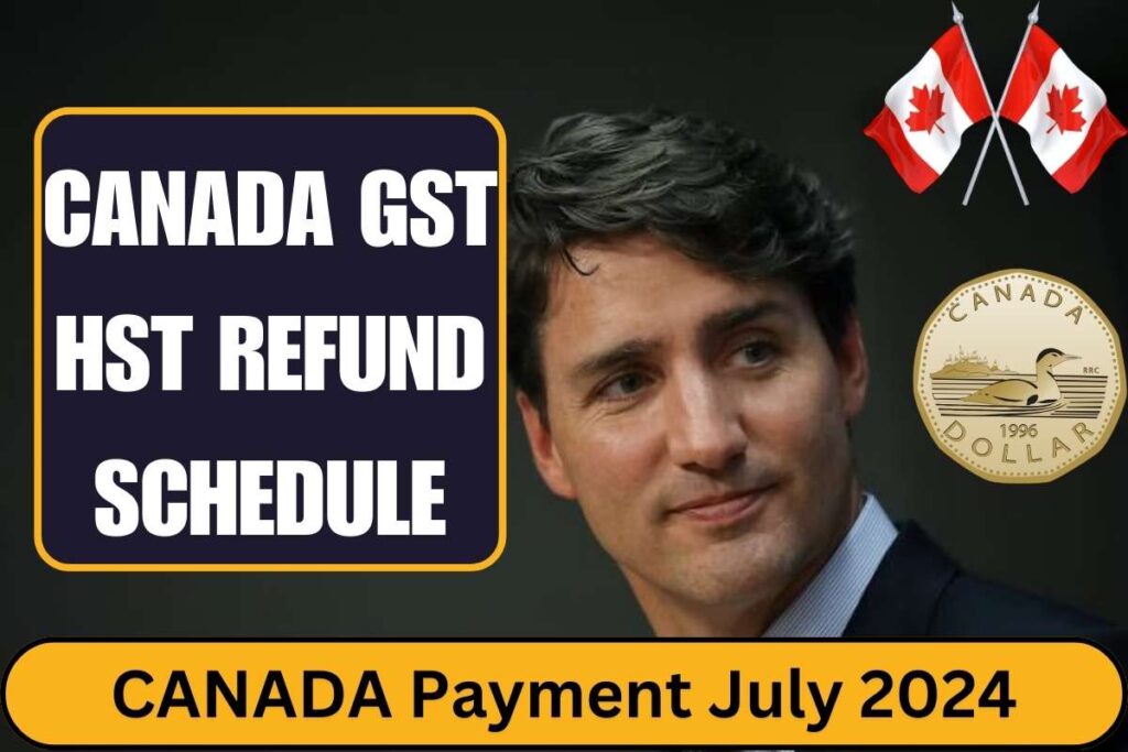 Canada GST HST Refund Schedule